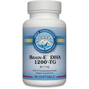 Apex Energetics Brain-E DHA 1200 TG 90 Softgels - K114 - - The Oasis of Health