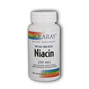 Light Gray TSTR Niacin Solaray 100 VCaps
