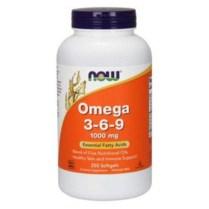 Now Foods Omega 3-6-9 1000 mg 250 Softgels - 1837 - The Oasis of Health