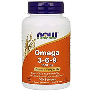 Now Foods Omega 3-6-9 1000 mg 100 Softgels - 1835 - The Oasis of Health