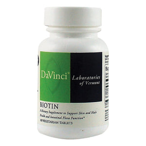 Dark Slate Gray Davinci - Biotin, 1000 mcg, 60 veg tablets
