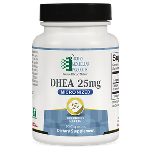 Dark Slate Gray Ortho Molecular DHEA 25mg Micronized 90 Capsules