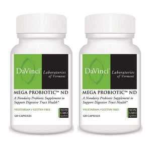 Davinci Laboratories Mega Probiotic ND Non-Dairy Digestive Health Supplement Bundle (2-Pack, 240 Count) (2 Items) - The Oasis of Health