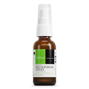 Dark Slate Gray DaVinci Labs Liposomal Melatonin Spray - Dietary Supplement for Restful Sleep, Menopause and Immune Support* - with 3mg Melatonin per Serving - Gluten-Free - Vegetarian - 30 ml