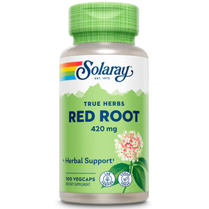 Dark Sea Green SOLARAY Red Root Capsules, 420 mg | 100 Count