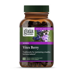 Dark Slate Gray Gaia Herbs Vitex Berry For Women 120 Vegan Liquid Phyto-caps