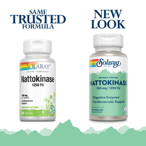 Dark Sea Green SOLARAY Nattokinase, Veg Cap (Btl-Plastic) 100mg | 30ct  10934