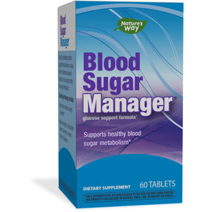 Steel Blue Nature's Way Blood Sugar Manager Glucose Support Formula*, 60 Count