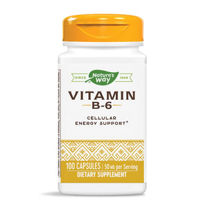 White Smoke Nature's Way Vitamin B-6, 50 mg per serving