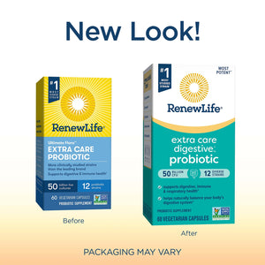 Bisque Renew Life Ultimate Flora Extra Care Probiotic 50 Billion 60 Vcaps
