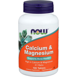 Lavender Now Foods Calcium & Magnesium 100 Tablets - 1270