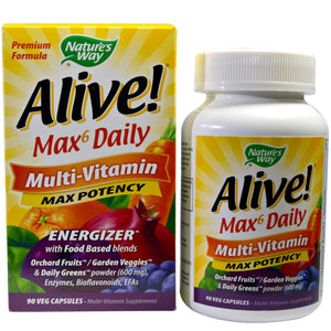 Gray Nature'S Way Alive! Max6 Potency 90 Capsules