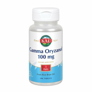 Steel Blue KAL Gamma Oryzanol 100 mg | Powerful Antioxidant for Healthy Aging, Exercise & Lipid Balance Support | ActivTab Rapid Disintegration | 100 Tablets