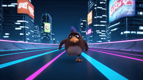 An animated GIF of a fast cartoon roadrunner slowing down in a race. A wise mouse master gives him a single green berry, and he instantly regains incredible speed, symbolizing Nature's Way's support for heart health and stamina.