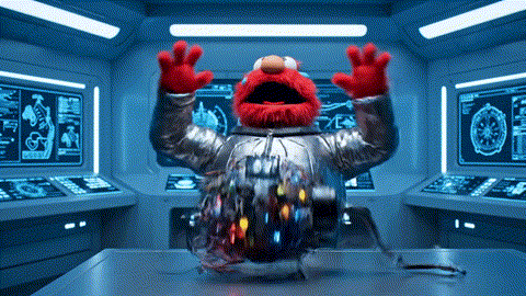 An animated GIF of a panicked red muppet failing to defuse a bomb. A calm, pointy-eared alien gives him a cup of tea, and he instantly gains the focus to succeed, symbolizing Nature's Way's support for mood and stress.