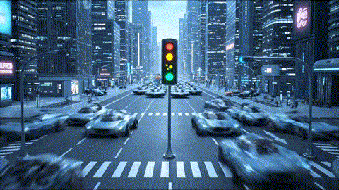  An animated GIF of a clumsy cartoon dog failing to direct traffic. A powerful, blue, god-like superhero appears and, with a wave of his hand, instantly fixes the traffic flow, symbolizing masterful cardiovascular support.