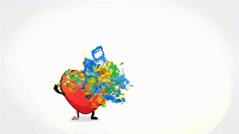  An animated GIF of a frantic heart conductor and chaotic musical notes. A golden metronome appears, and the notes instantly organize into a harmonious melody, symbolizing cardiometabolic support.