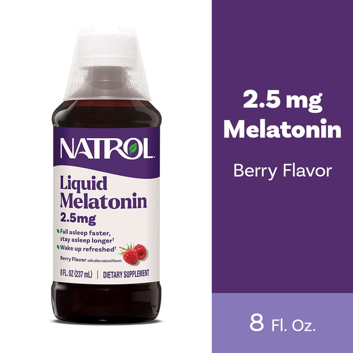 Natrol - Liquid Melatonin Sleep Support Berry 2.5 mg. - 8 fl. oz.