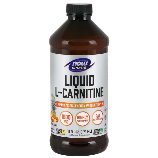 Now Sports L-Carnitine Liquid 1000 mg Tropical Punch 16oz - 0066