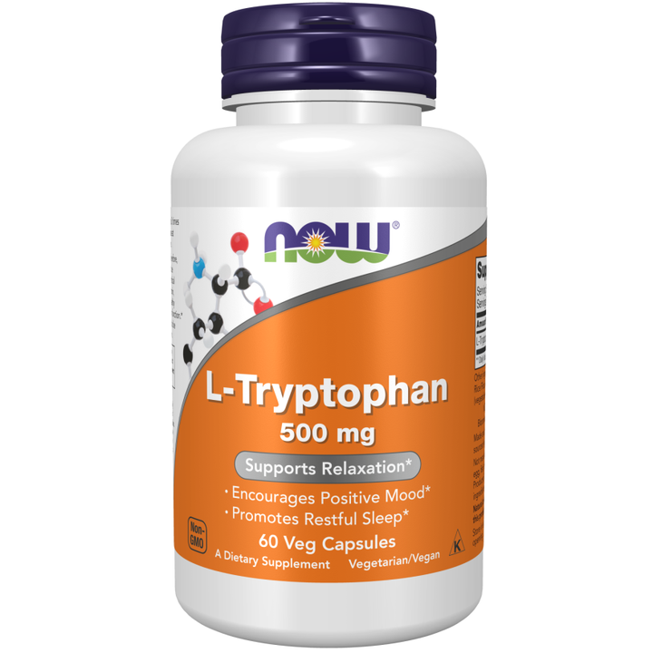 Now Foods L-Tryptophan 500 mg 60 Vcaps - 0166