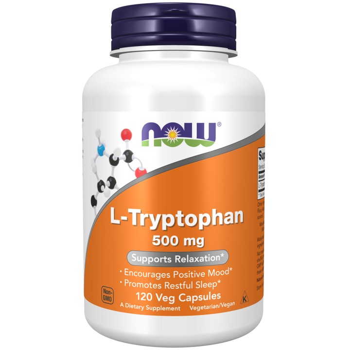 Now Foods L-Tryptophan 500 mg 120 Vcaps - 0167