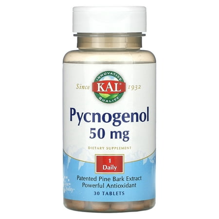 Kal - Pycnogenol Patented Pine Bark Extract 50 mg. - 30 Tablets