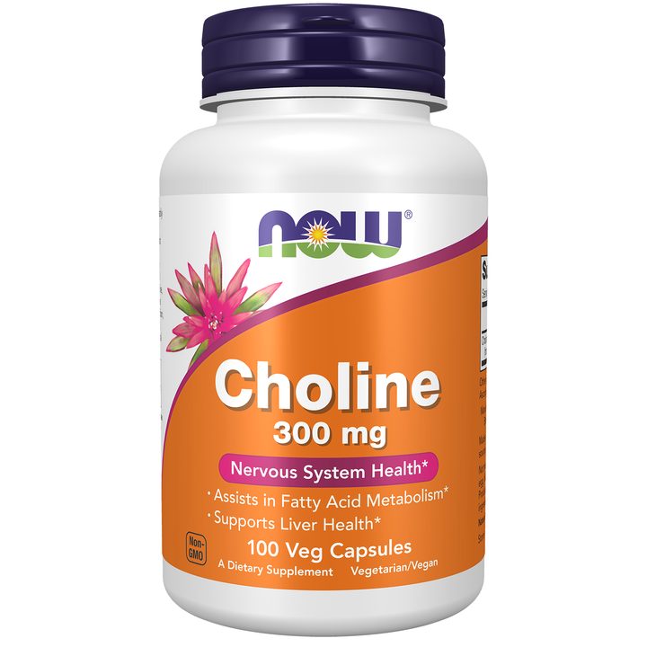 Now Foods Choline &amp; Inositol 500 mg 100 Vcaps - 0470 - 2 Pack