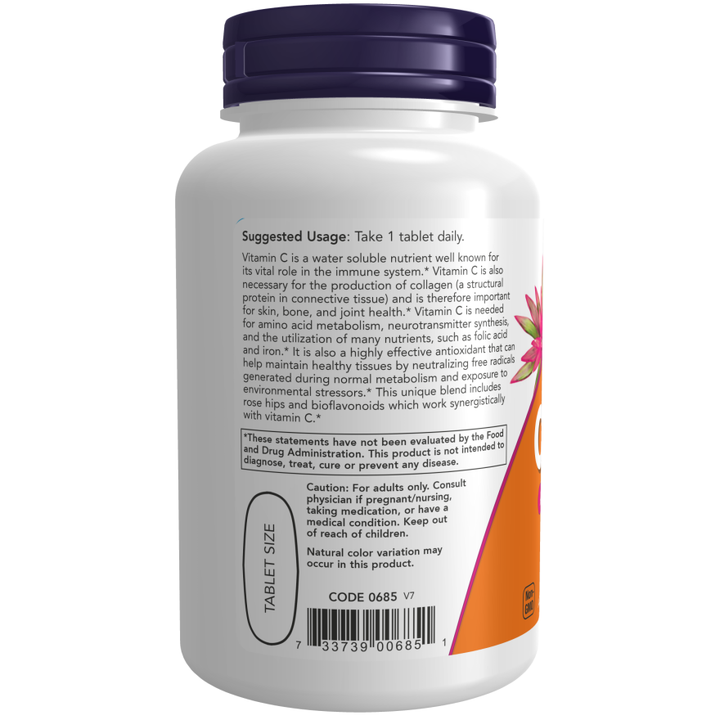 Now Foods Vitamin C-1000 100 Tablets - 0685