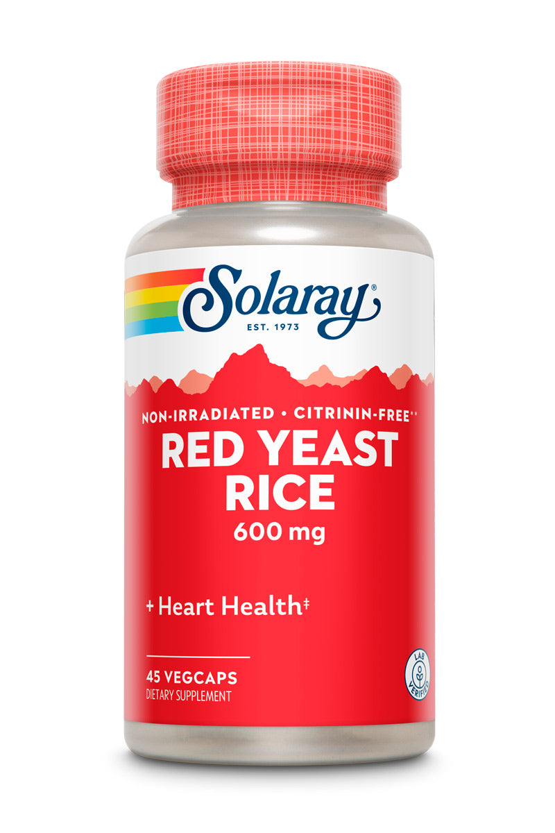 SOLARAY Red Yeast Rice - 600 MG (45 Capsules)