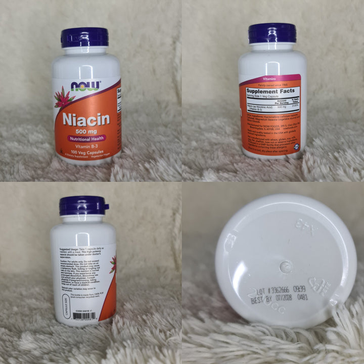 Now Foods Niacin 500 mg 100 Capsules - 0481 - 2 Pack