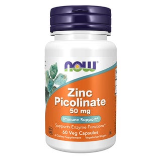 Now Foods Zinc Picolinate 50mg 60 Vcaps - 1550 - 3 Pack