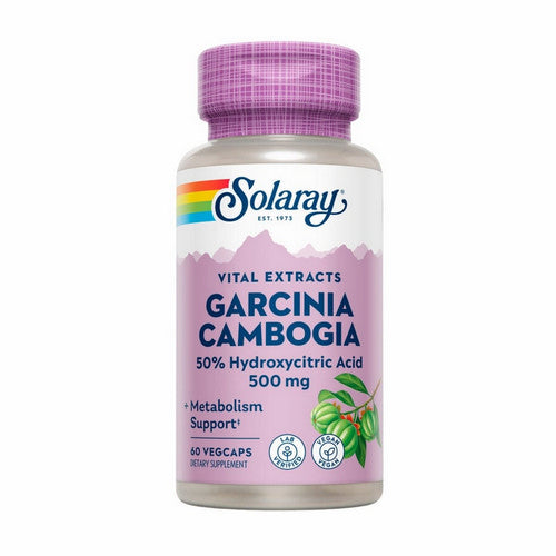 Solaray - Guaranteed Potency Garcinia Cambogia Extract 500 mg. - 60 Vegetarian Capsules