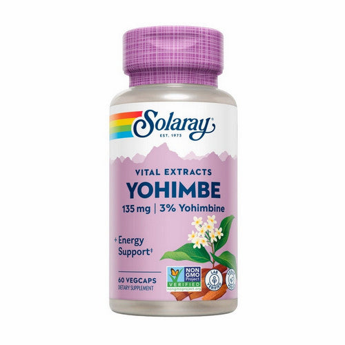 Solaray - Yohimbe Extract, Veg Cap (Btl-Plastic) 60ct