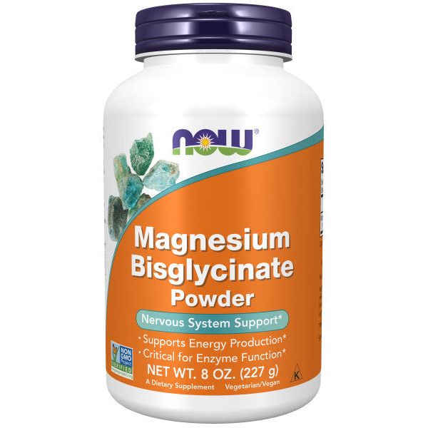 Now Foods Magnesium Bisglycinate Powder 8oz - 1299