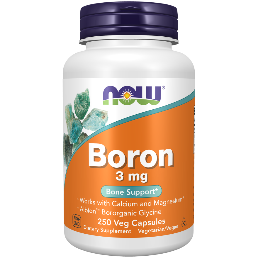 Now Foods Boron 3mg 250 Vcaps - 1412