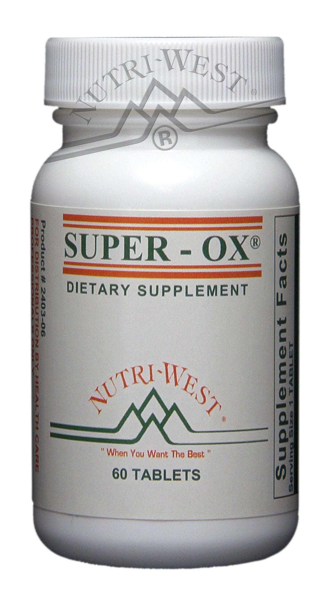 Nutri-West - Super Ox - 60 Tablets - The Oasis of Health