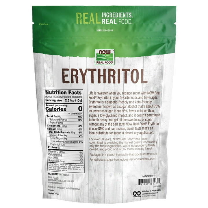 Now Real Food Erythritol 2.5 Pounds - 6923