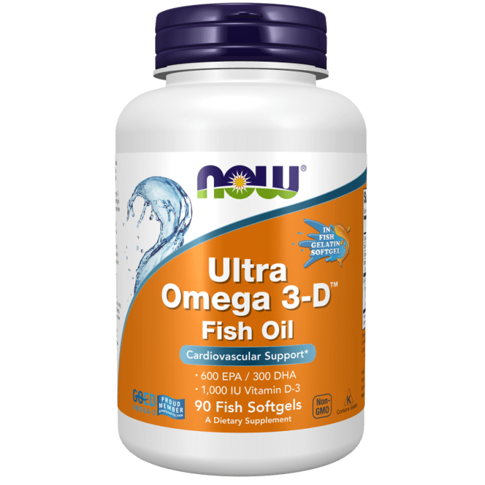 Now Foods Ultra Omega 3-D Fish Gelatin 90 Fish Softgels - 1663