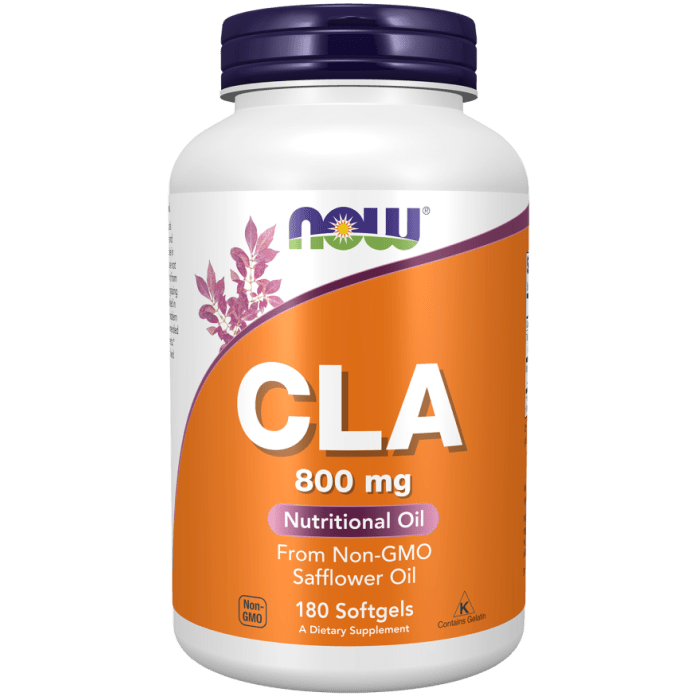 Now Foods CLA Conjugated Linoleic Acid 800 mg 180 Softgels - 1728
