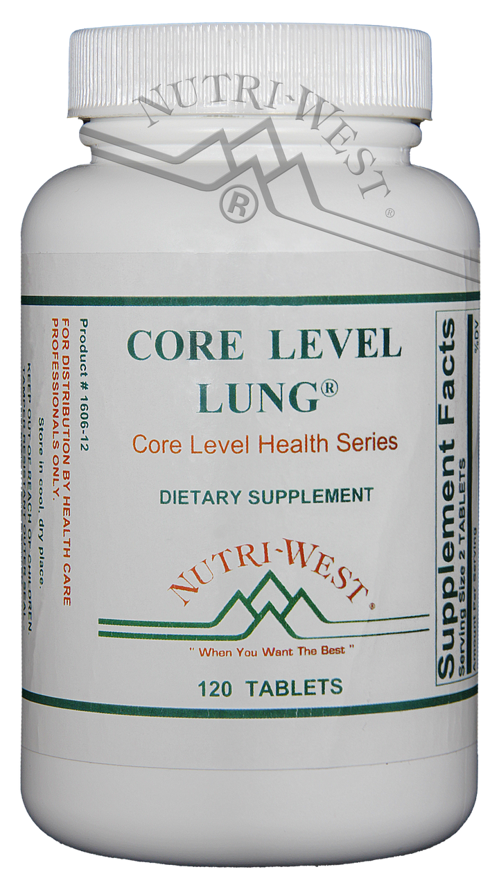 Nutri-West - Core Level Lung - 120 Tablets - The Oasis of Health