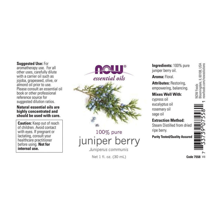 Now Essential Oils Juniper Berry 1oz - 7558