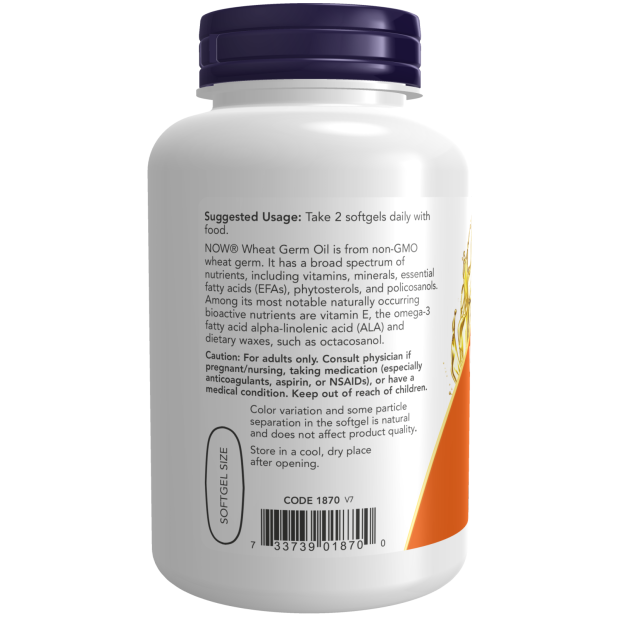 Now Foods Wheat Germ Oil 100 Softgels - 1870