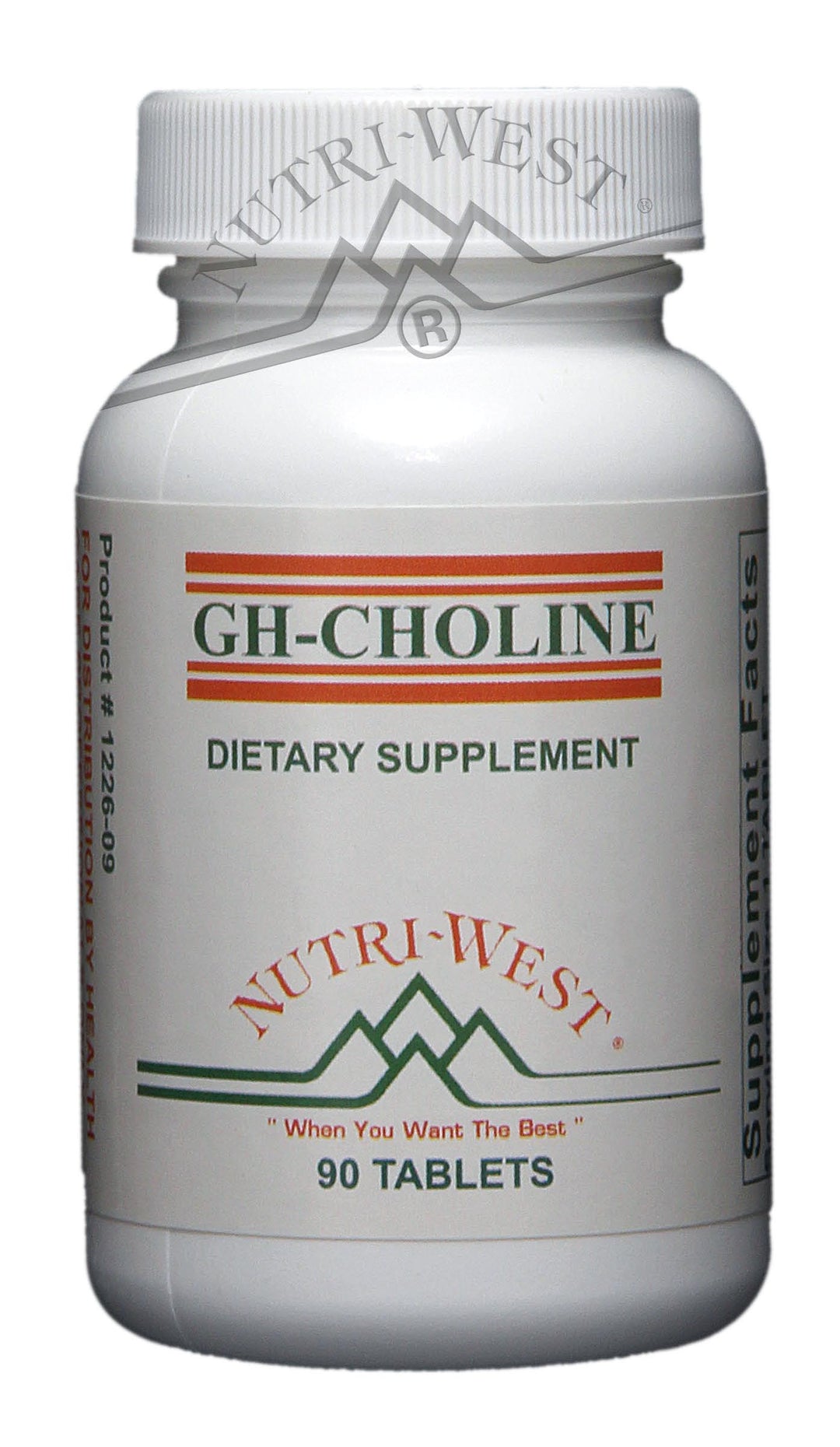 Nutri-West - GH-Choline - 90 Tablets - The Oasis of Health