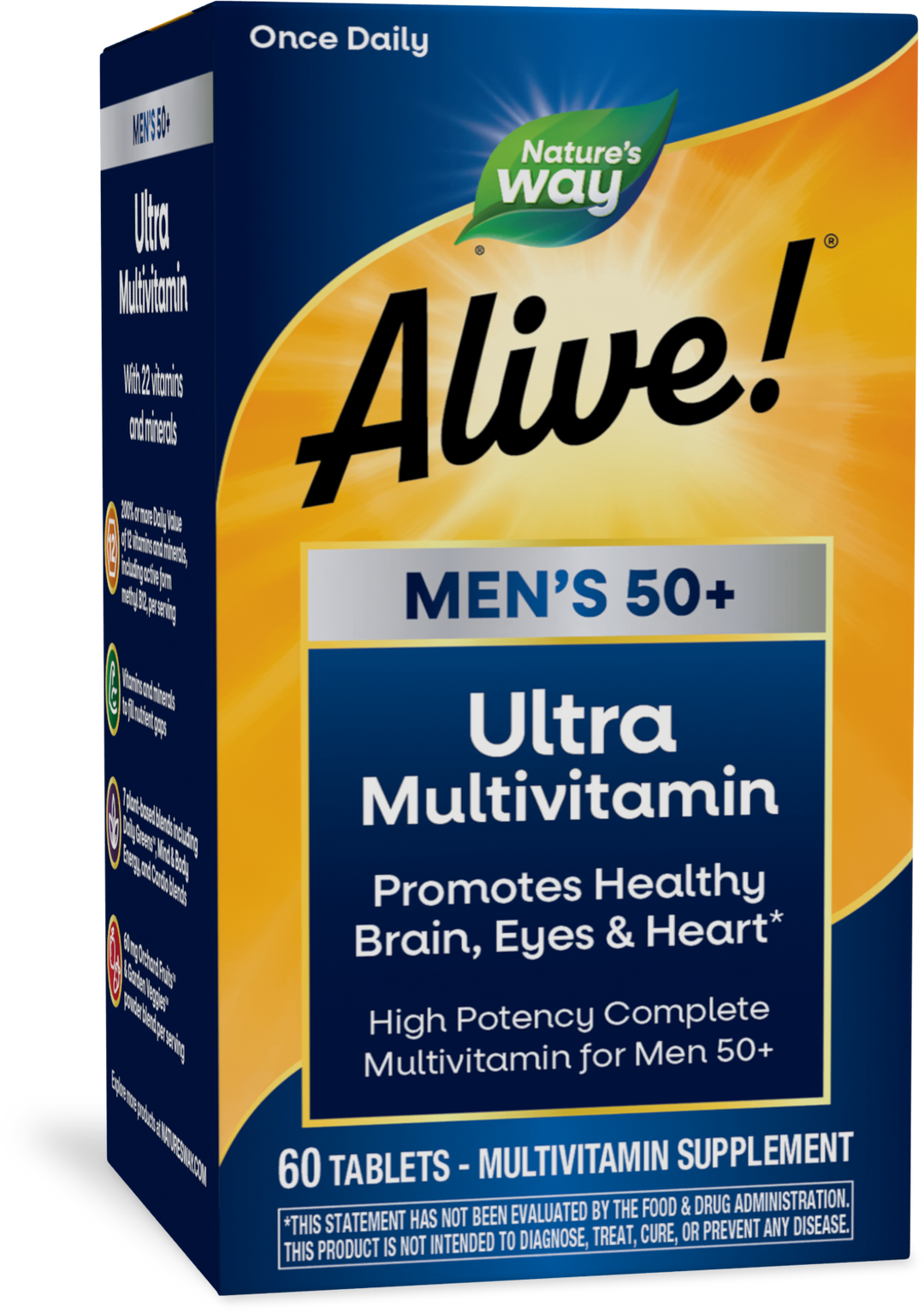 Nature's Way Alive! Men's 50+ Ultra Multivitamin, 60 tablets
