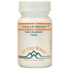 Light Gray Total Liver D-Tox - 180 Tablets by Nutri West