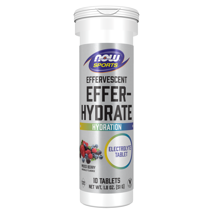Now Sports Effer-Hydrate Effervescent Mixed Berry 10 Tablets - 2242
