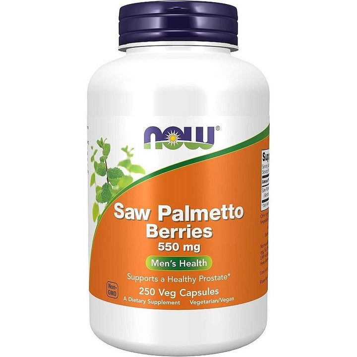 Now Foods Saw Palmetto Berries 550 mg 250 Vcaps - 4748 - 2 Pack