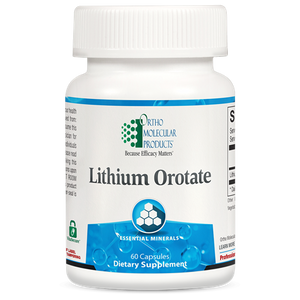 Light Sea Green Ortho Molecular Lithium Orotate 10 mg 60 Capsules