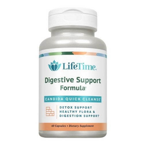 Lifetime Candida Quick Cleanse  Detox Support  Healthy Flora and Digestion Support  Candida Cleanse with Caprylic Acid - 60 Day Money-Back Guarantee  30 Servings  60 Capsules