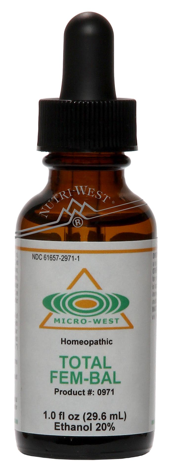 Nutri-West - Total Fem-Bal (Homeopathic) - 1 oz - The Oasis of Health